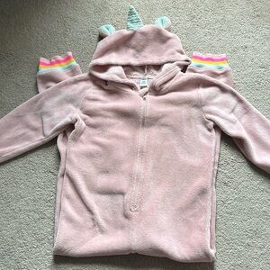 Pink Unicorn Onesie Sz M (8)